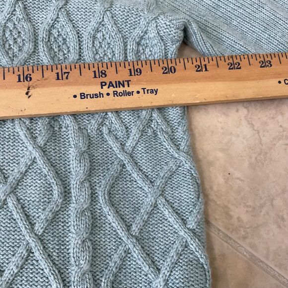 Chico's Women's Cable Stitch Knit Cardigan - Wool Cashmere Blend Medium - Picture 10 of 12